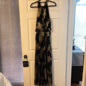 msk black and gold dress